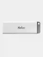 Белый флеш-накопитель USB Netac U185, USB 2.0, LED-индикатор, 8/16/32/64/128Gb
