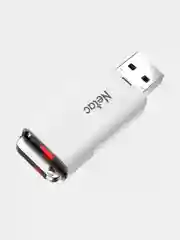 Белый флеш-накопитель USB Netac U185, USB 2.0, LED-индикатор, 8/16/32/64/128Gb