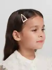 Белый заколки фигурные, 3 штуки
