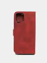 Красный кожаный PU чехол книжка Samsung Galaxy A22 4G / M22, Самсунг Галакси А22 / М22
