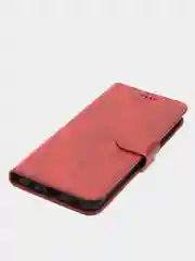 Красный кожаный PU чехол книжка Samsung Galaxy A22 4G / M22, Самсунг Галакси А22 / М22