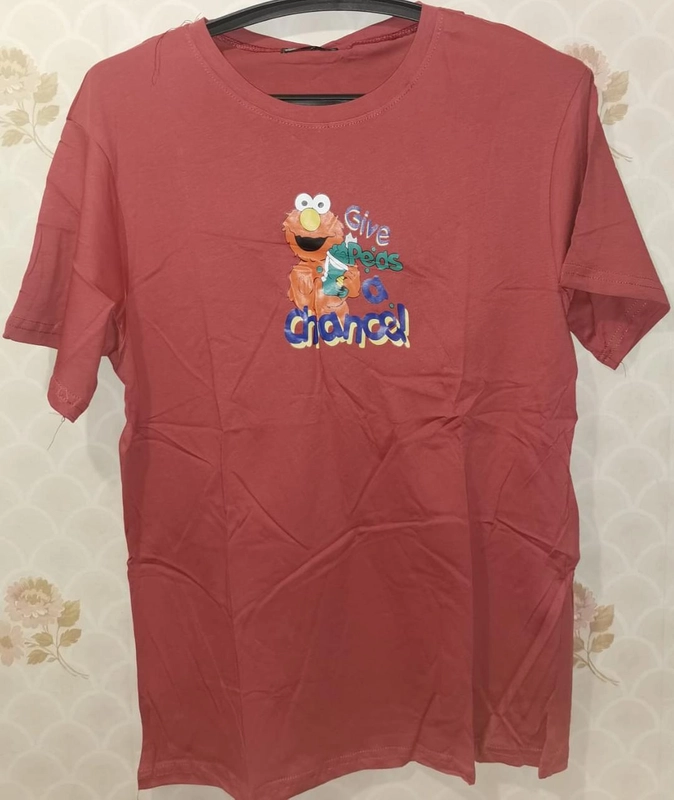 Футболка с принтом, в размере one size, унисекс