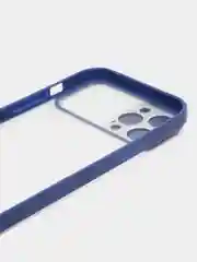 Темно-синий матовый, полупрозрачный чехол для iPhone 12 Pro Max, 6.7, с защитой камеры
