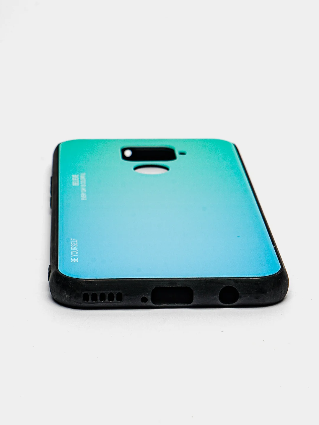 Бирюзовый чехол противоударный, двухкомпонентный, на Huawei Mate 30 lite и Nova 5 I pro