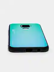 Бирюзовый чехол противоударный, двухкомпонентный, на Huawei Mate 30 lite и Nova 5 I pro
