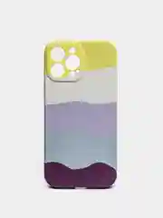 Желтый чехол на iPhone 13 Pro, 13 Pro Max, разноцветный, Soft touch