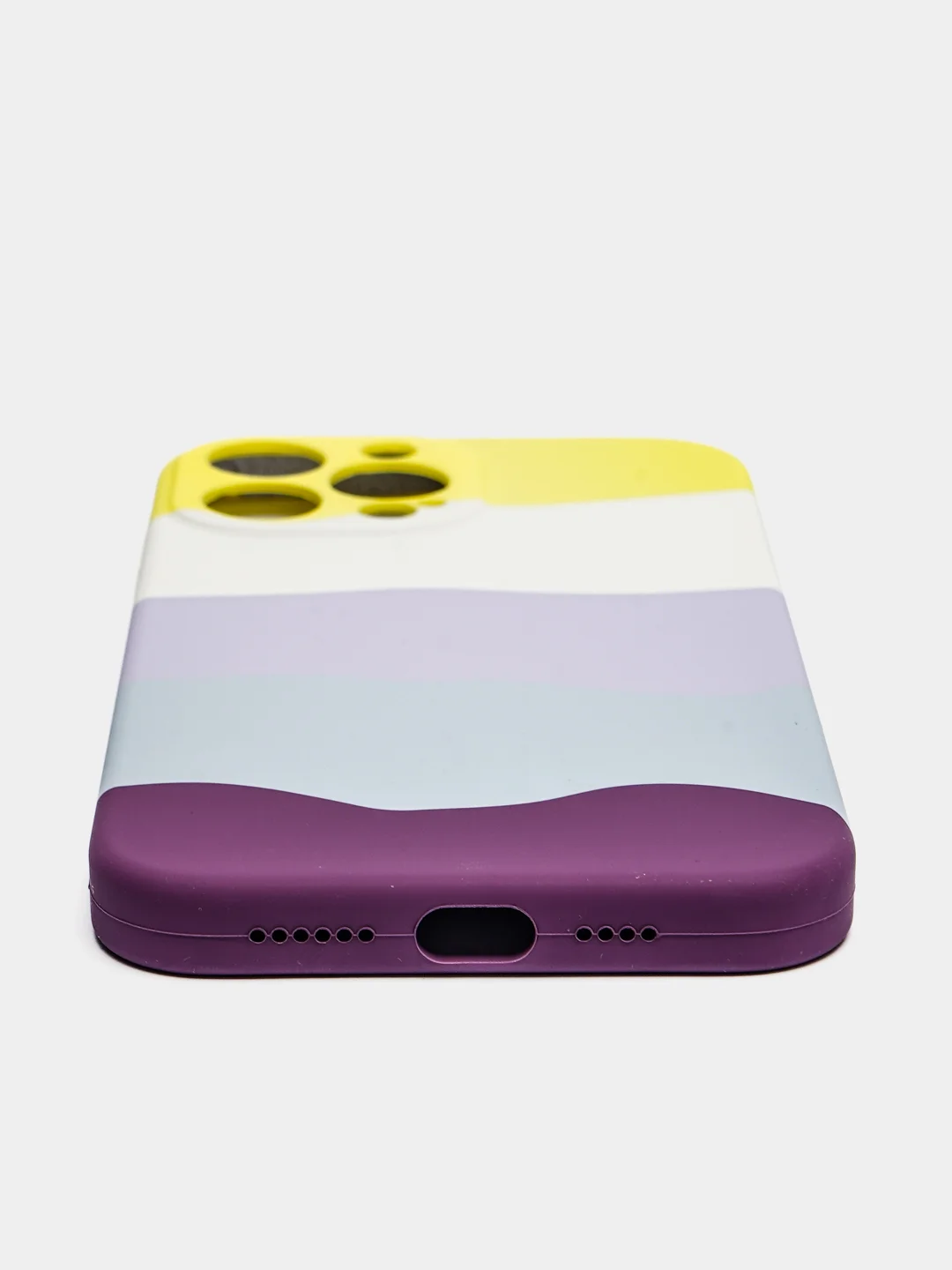 Желтый чехол на iPhone 13 Pro, 13 Pro Max, разноцветный, Soft touch