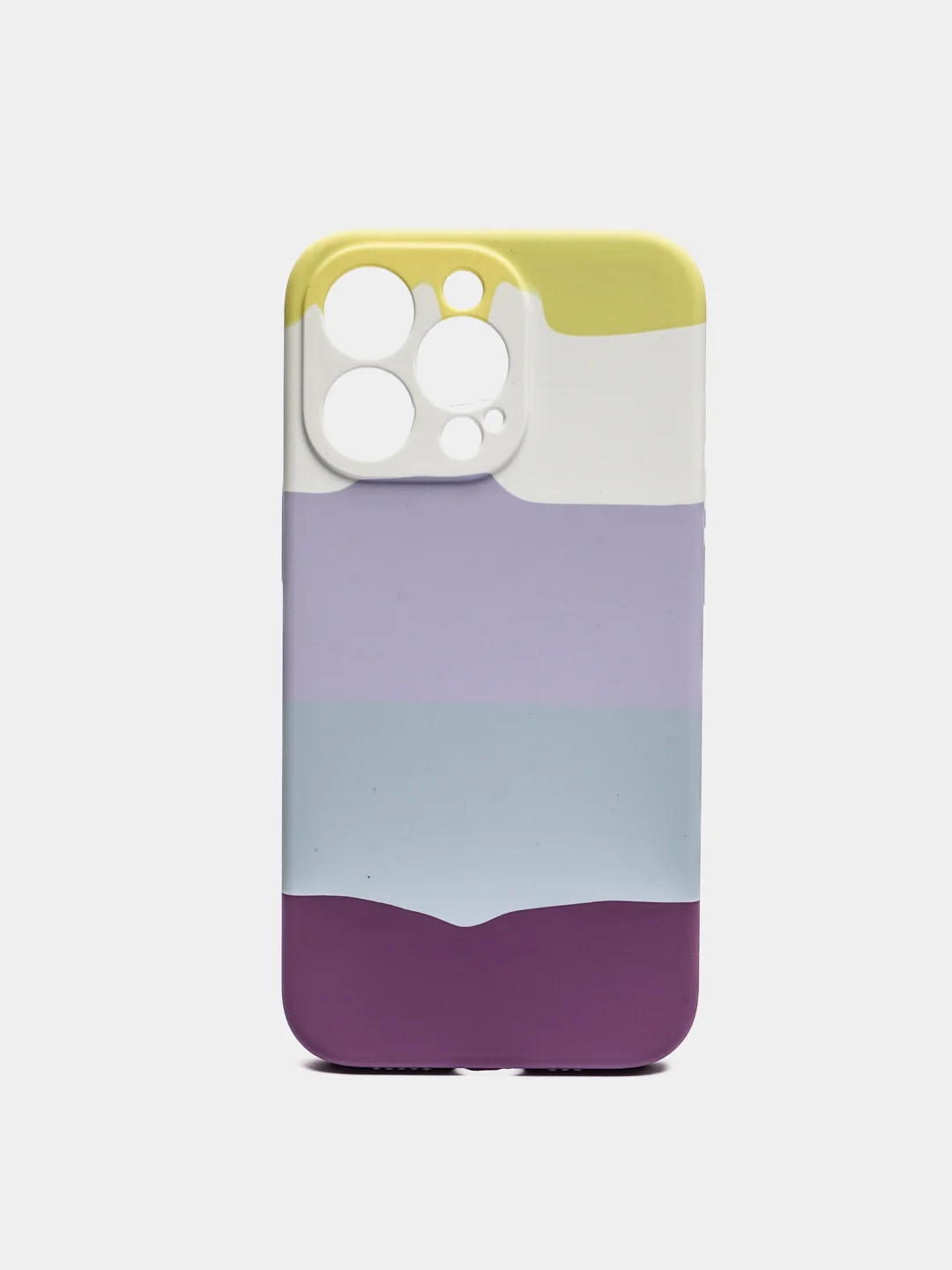 Желтый чехол на iPhone 13 Pro, 13 Pro Max, разноцветный, Soft touch