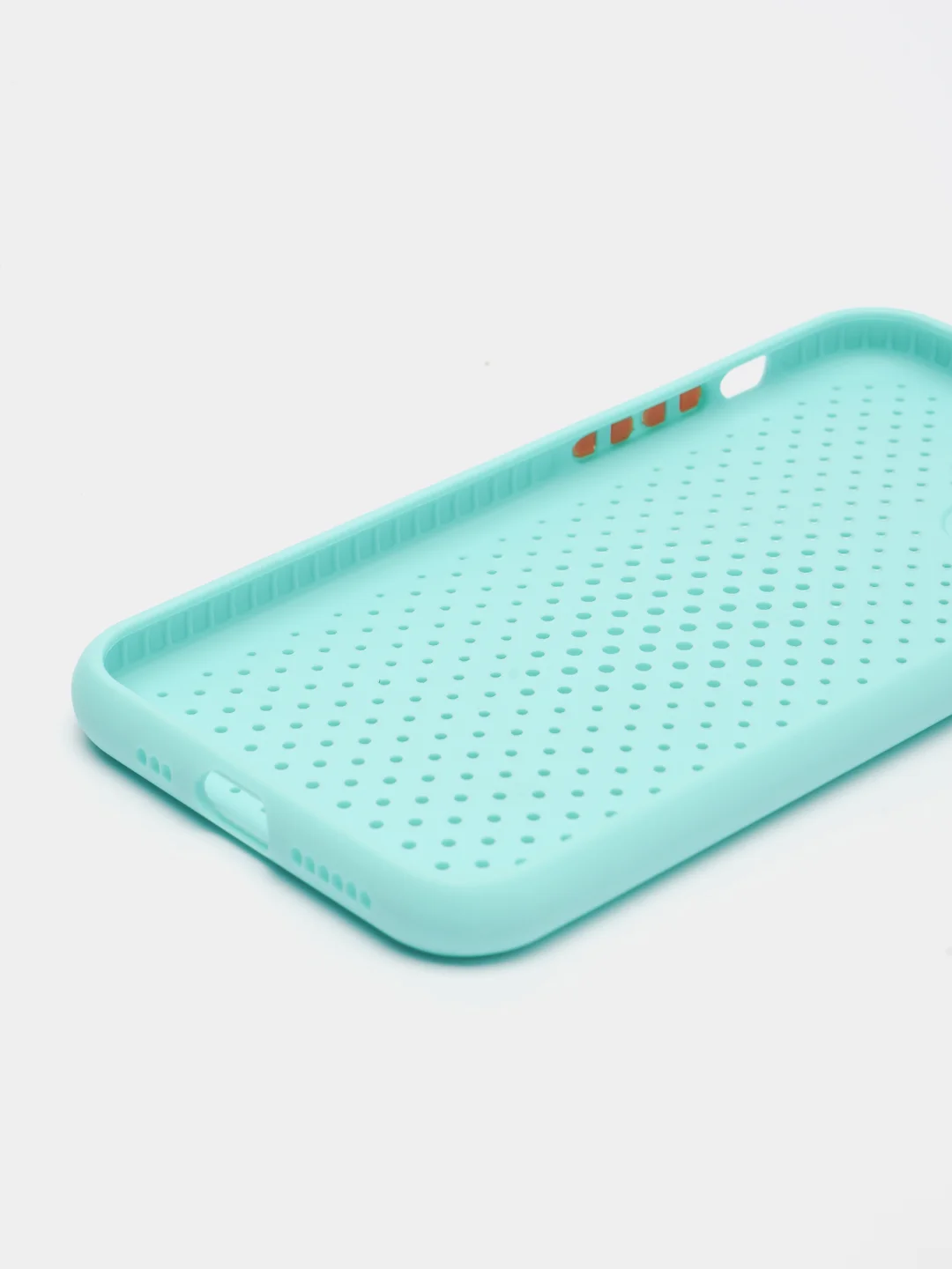 Бирюзовый чехол силиконовый с перфорацией для Айфон iPhone 11 /11 Pro / 11 Pro Max / 12