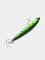 Зеленый воблер Minnow "Уклейка" / 6 расцветок / 11 см / 9.2 г / Амнимация уклейки