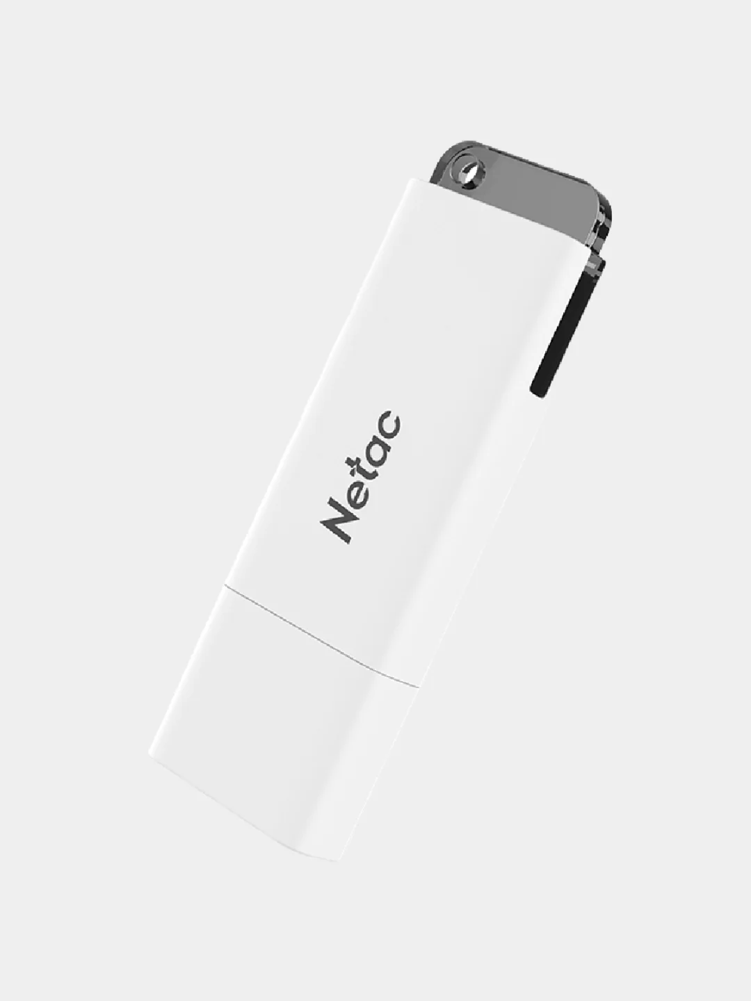 Белый флеш-накопитель USB 3.0 Netac U185, флешка с LED индикатором