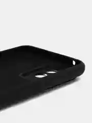 Черный чехол для Realme 8 / 8 Pro c защитой камеры и бархатом внутри