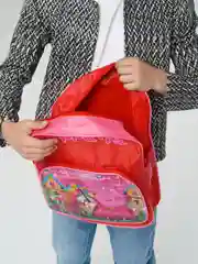 Алый детский рюкзак