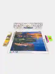Алмазная мозаика картина стразами "Пейзаж", 30х40 см, без подрамника