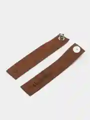 Коричневый нашивка Hand Made, 2 шт