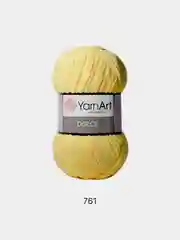 Желтый пряжа Плюшевая YarnArt Dolce 100% Микрополиэстер 100г 120м (Велюровая ЯрнАрт Долче)