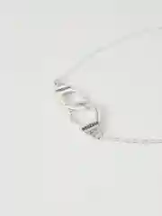 Серебряный браслет на ногу наручники анклет