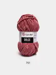 Коралловый пряжа Плюшевая YarnArt Dolce 100% Микрополиэстер 100г 120м (Велюровая ЯрнАрт Долче)