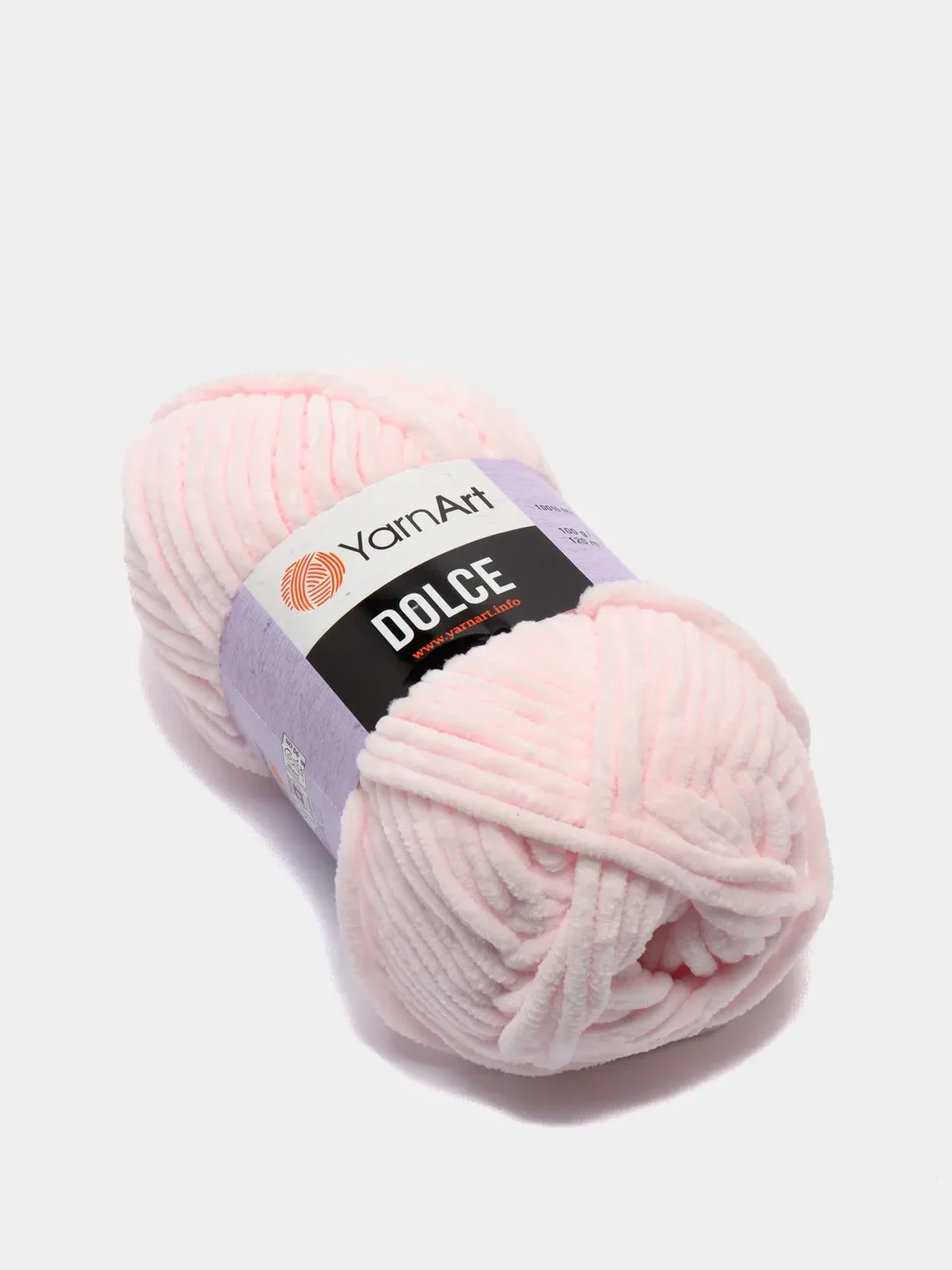 Конфетный пряжа Плюшевая YarnArt Dolce 100% Микрополиэстер 100г 120м (Велюровая ЯрнАрт Долче)