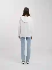 Белый толстовка с капюшоном