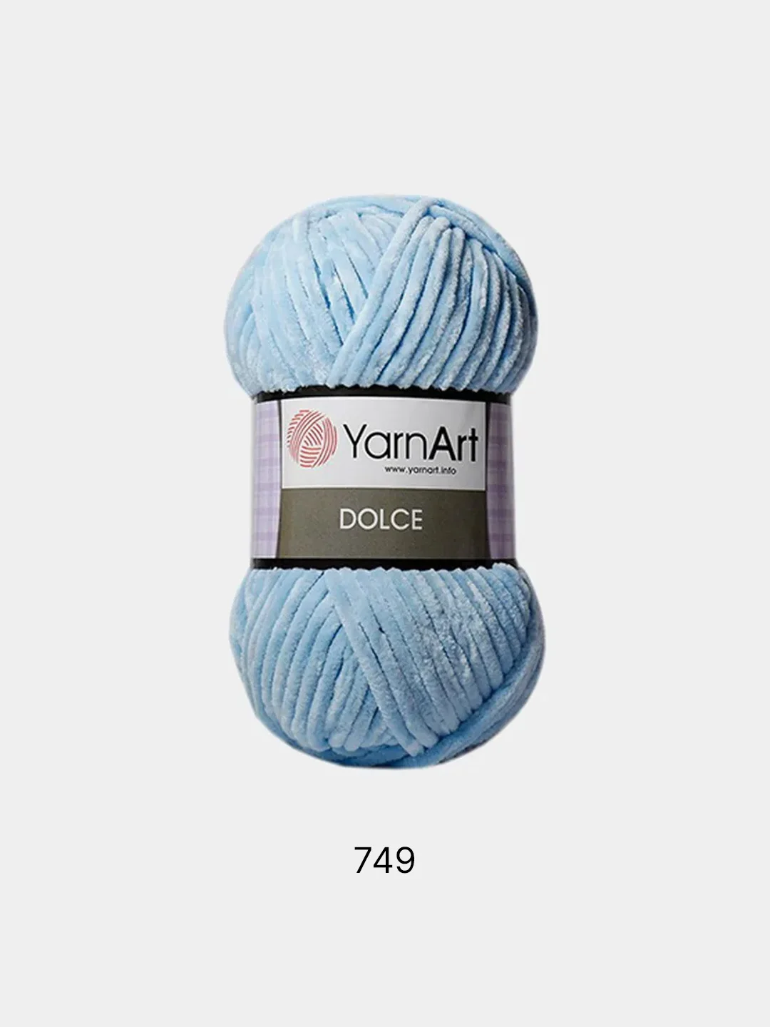 Ледяной пряжа Плюшевая YarnArt Dolce 100% Микрополиэстер 100г 120м (Велюровая ЯрнАрт Долче)