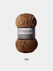 Карамельный пряжа Плюшевая YarnArt Dolce 100% Микрополиэстер 100г 120м (Велюровая ЯрнАрт Долче)