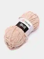 Бежевый пряжа Плюшевая YarnArt Dolce 100% Микрополиэстер 100г 120м (Велюровая ЯрнАрт Долче)