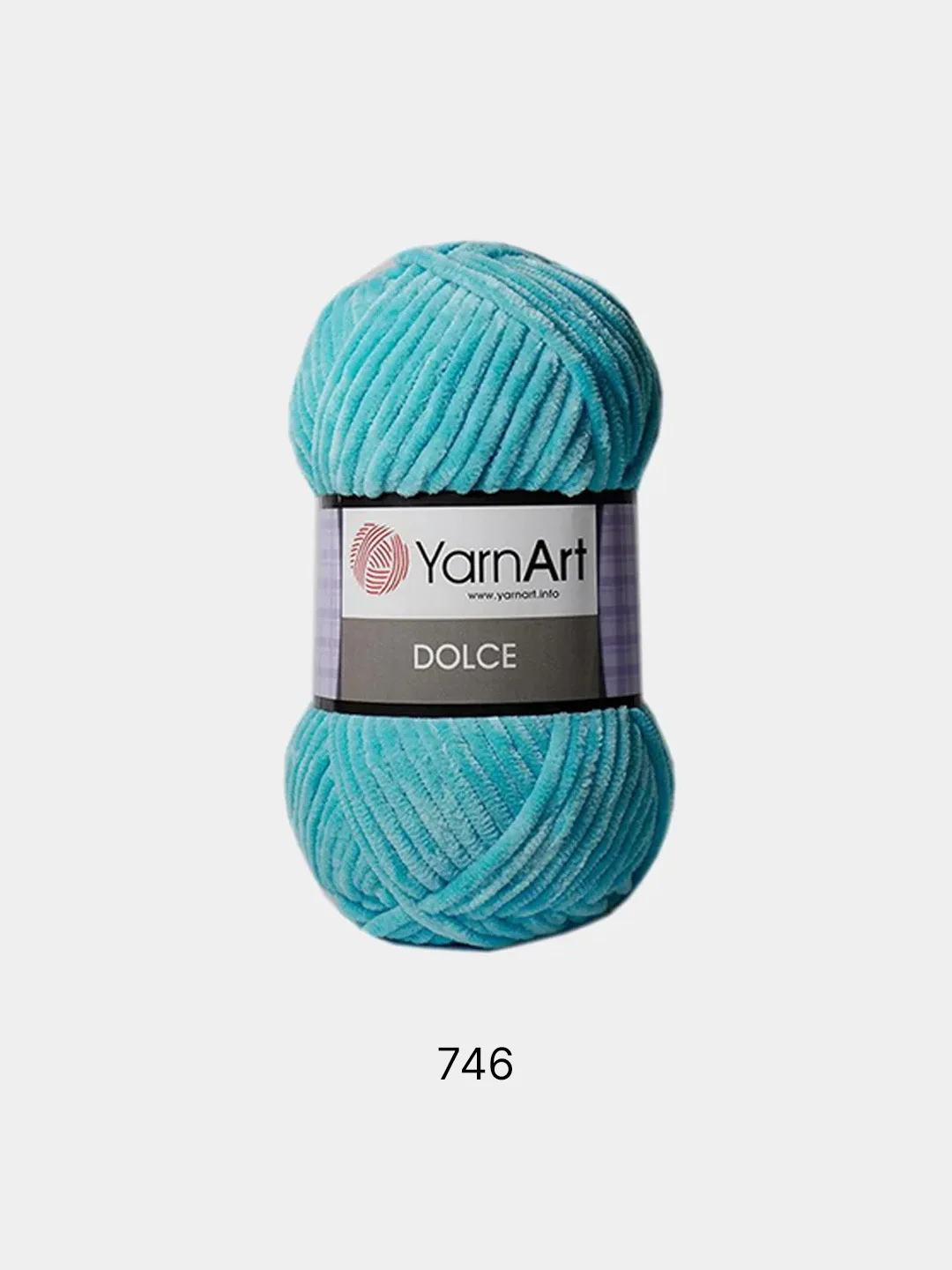 Бирюзовый пряжа Плюшевая YarnArt Dolce 100% Микрополиэстер 100г 120м (Велюровая ЯрнАрт Долче)