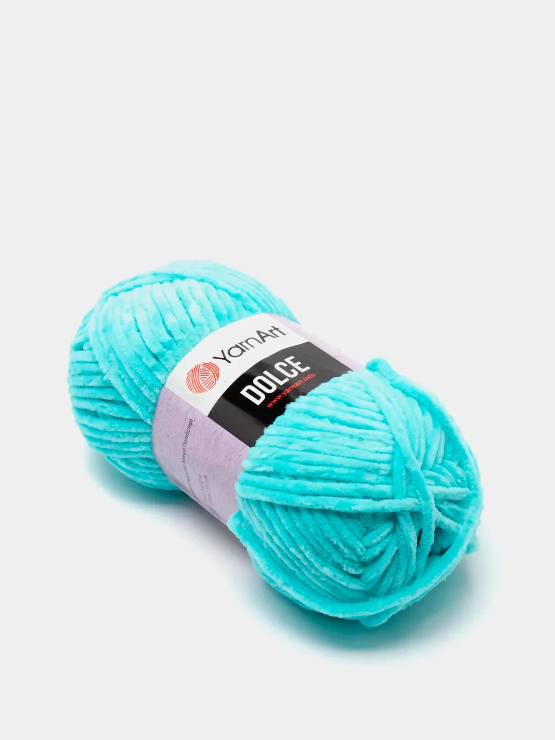 Бирюзовый пряжа Плюшевая YarnArt Dolce 100% Микрополиэстер 100г 120м (Велюровая ЯрнАрт Долче)