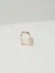 Горчичный заколка краб для волос, маленький крабик, металл, 2,5 см, 1, 2 штуки