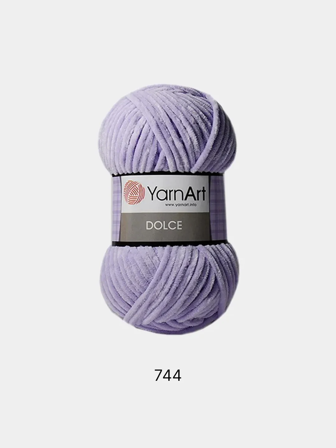 Сиреневый пряжа Плюшевая YarnArt Dolce 100% Микрополиэстер 100г 120м (Велюровая ЯрнАрт Долче)