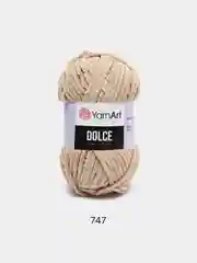Песочный хаки пряжа Плюшевая YarnArt Dolce 100% Микрополиэстер 100г 120м (Велюровая ЯрнАрт Долче)