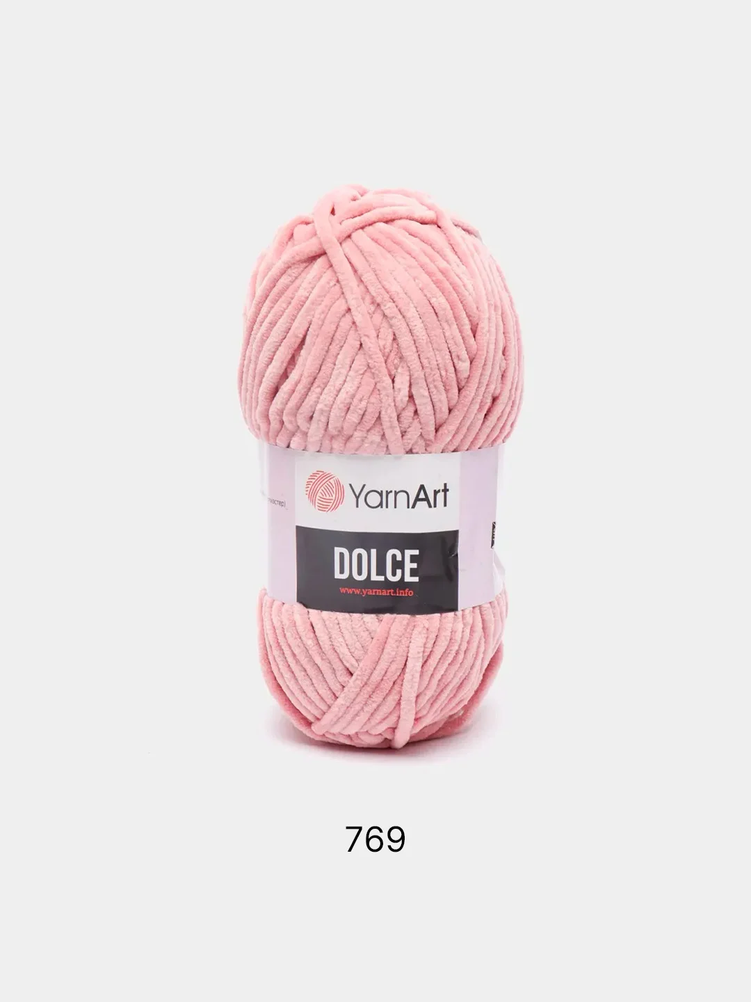 Прозрачный пряжа Плюшевая YarnArt Dolce 100% Микрополиэстер 100г 120м (Велюровая ЯрнАрт Долче)