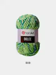Лесной зеленый пряжа Плюшевая YarnArt Dolce 100% Микрополиэстер 100г 120м (Велюровая ЯрнАрт Долче)