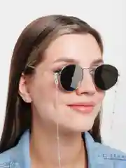 Серебряный цепочка для очков