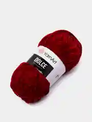 Бордовый пряжа Плюшевая YarnArt Dolce 100% Микрополиэстер 100г 120м (Велюровая ЯрнАрт Долче)