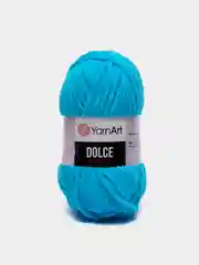 Лазурный пряжа Плюшевая YarnArt Dolce 100% Микрополиэстер 100г 120м (Велюровая ЯрнАрт Долче)