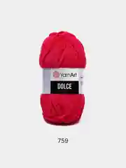 Алый пряжа Плюшевая YarnArt Dolce 100% Микрополиэстер 100г 120м (Велюровая ЯрнАрт Долче)