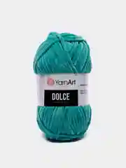 Тёмно-бирюзовый пряжа Плюшевая YarnArt Dolce 100% Микрополиэстер 100г 120м (Велюровая ЯрнАрт Долче)