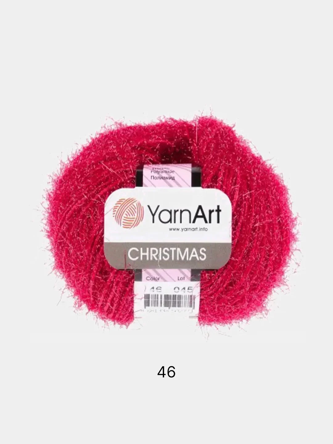 Багровый пряжа YarnArt Christmas 100% Полиамид 50г 142м