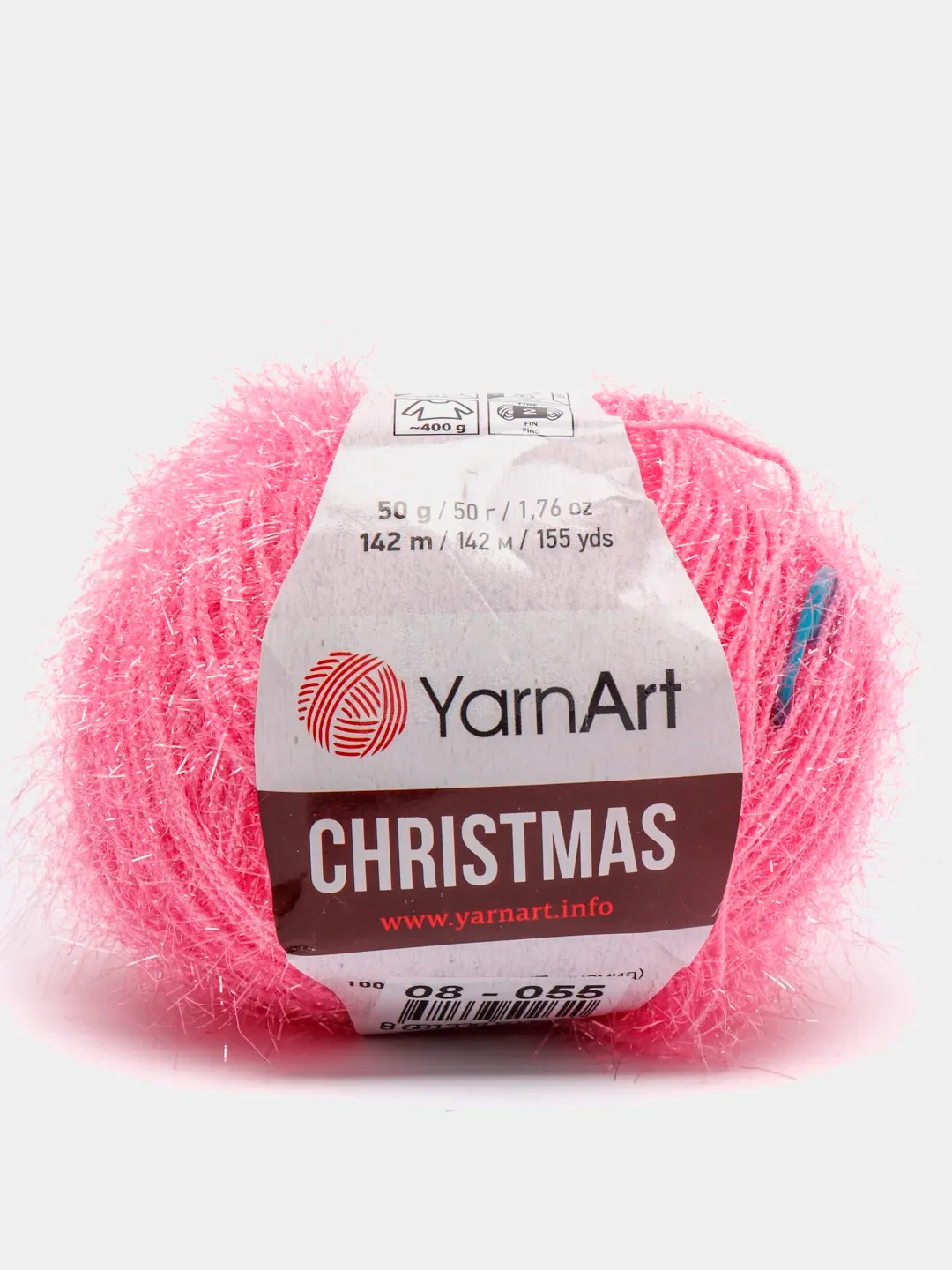 Розовый пряжа YarnArt Christmas 100% Полиамид 50г 142м
