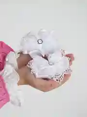 Прозрачный бант для волос школьный, на зажиме