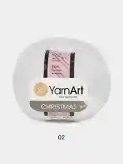Белый пряжа YarnArt Christmas 100% Полиамид 50г 142м