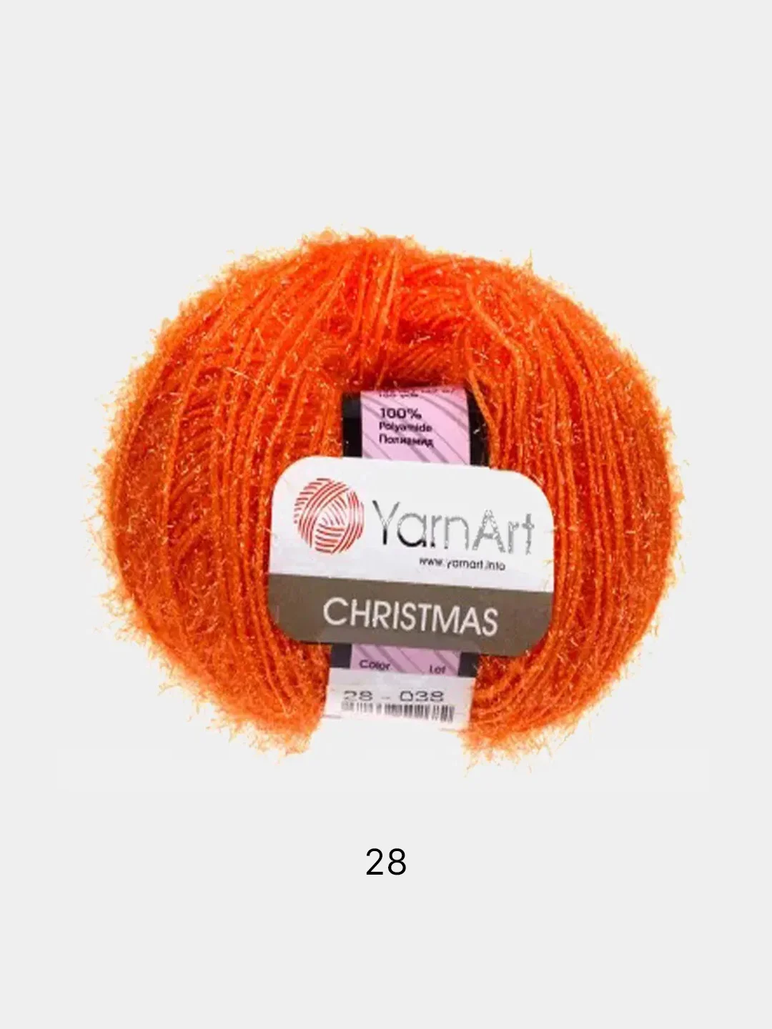 Оранжевый пряжа YarnArt Christmas 100% Полиамид 50г 142м