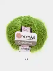 Зеленый пряжа YarnArt Christmas 100% Полиамид 50г 142м