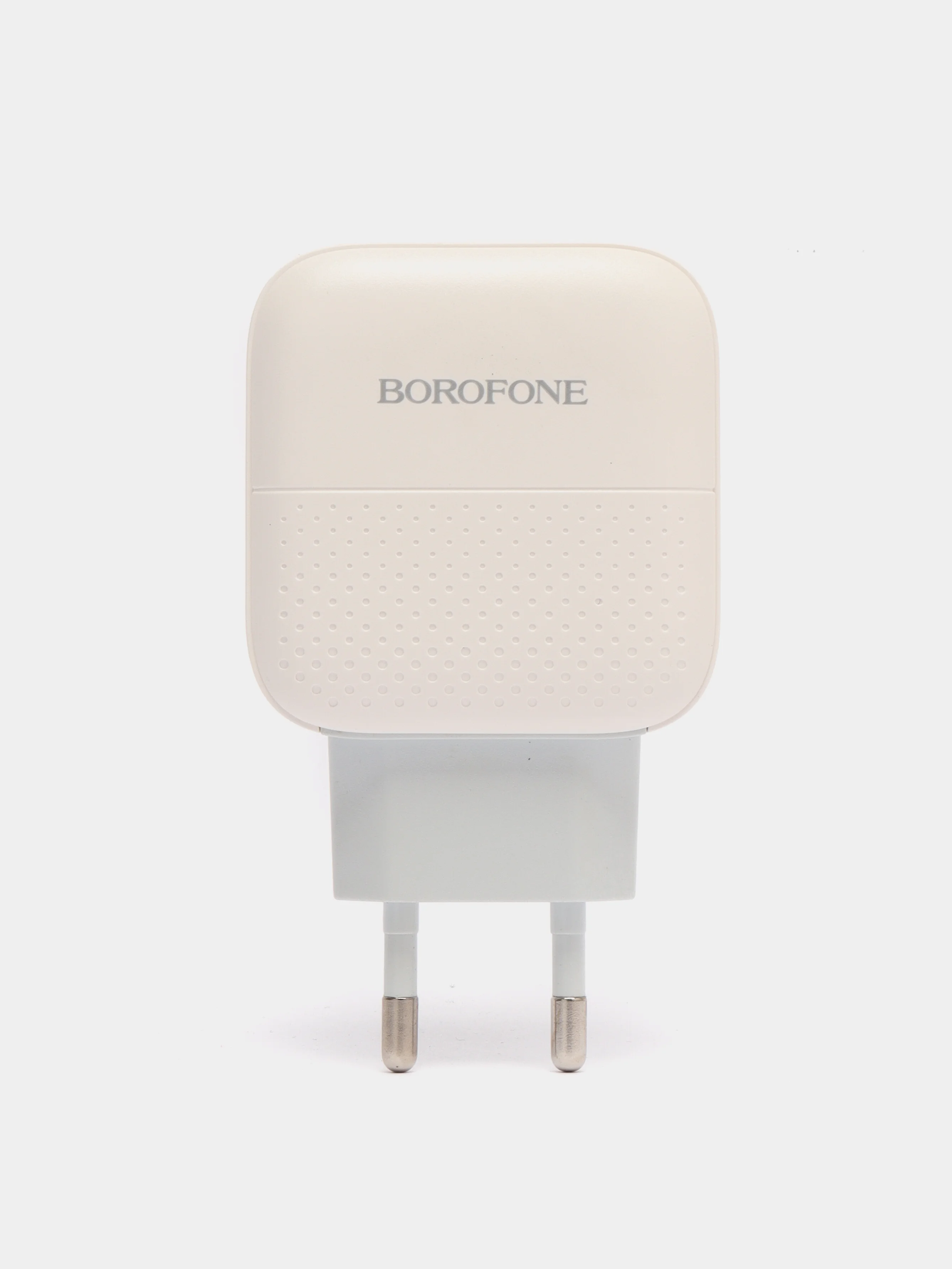 Белый сетевое зарядное устройство Borofone BA46A и кабель Type-C на Lightning