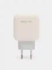 Белый сетевое зарядное устройство Borofone BA46A и кабель Type-C на Lightning