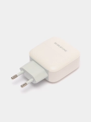 Сетевое зарядное устройство Borofone BA46A и кабель Type-C на Lightning