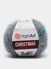 Серый пряжа YarnArt Christmas 100% Полиамид 50г 142м