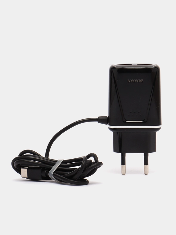 Сетевое зарядное устройство BOROFONE BA50A, ккабель Type-C, 2 USB, 2.1 A